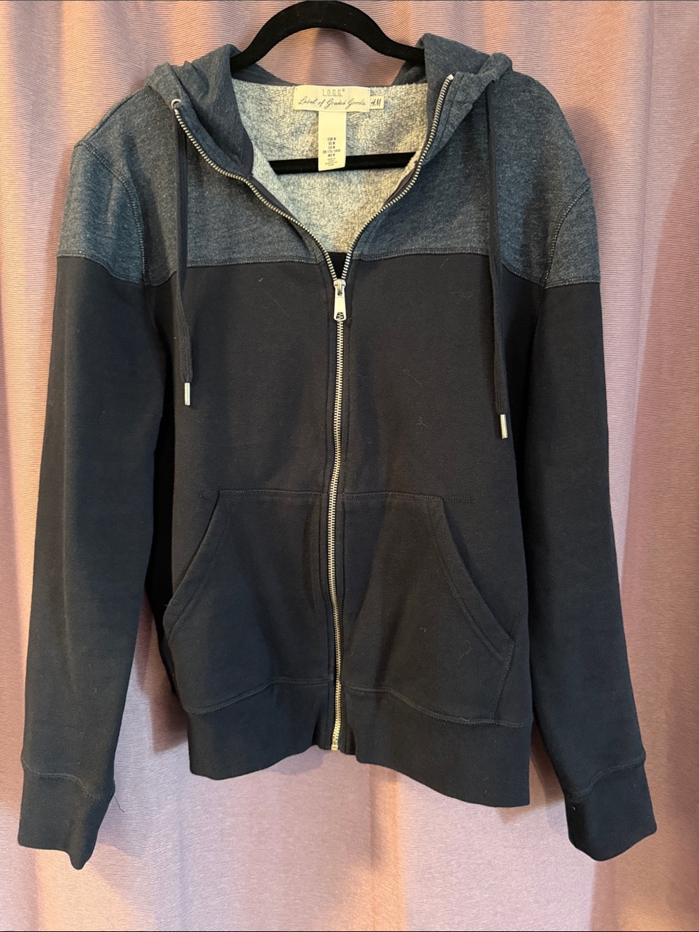 H&M Navy/Heather blue hoodie